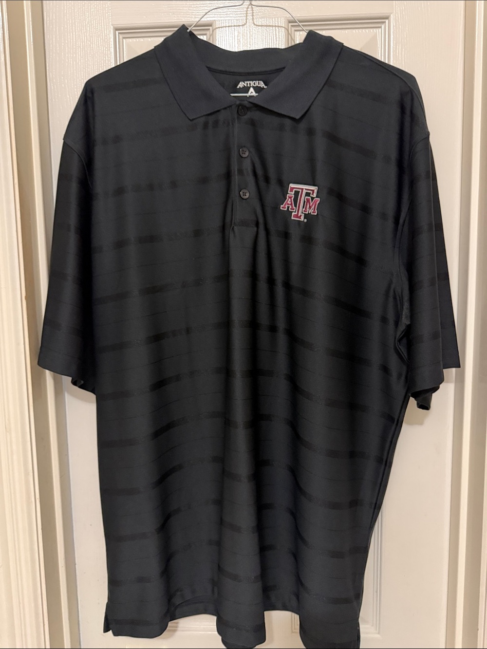🖤COOL Antigua Black Texas A&M Polo with Embroidered Logo;Like New, Never Worn